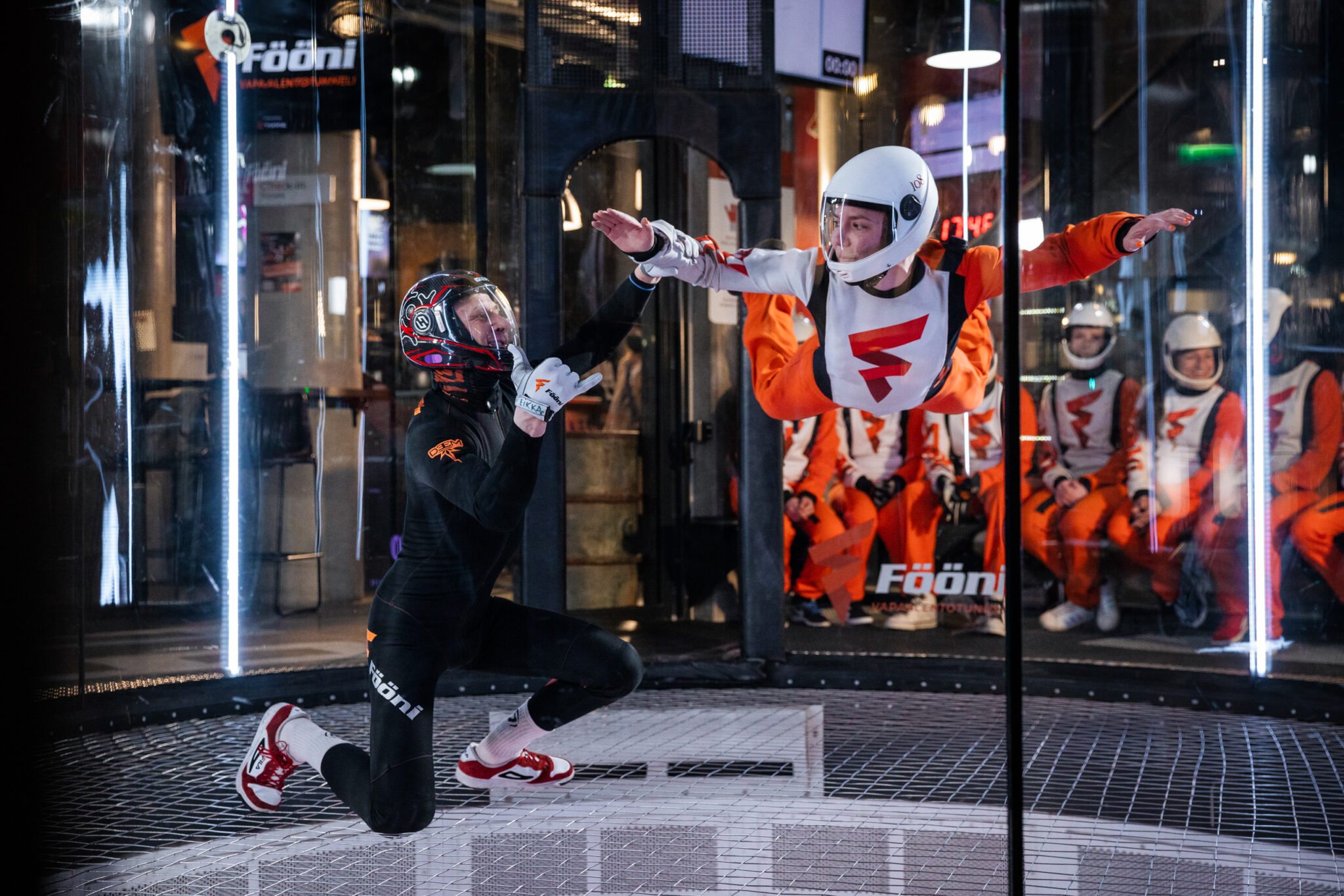 Indoor skydiving